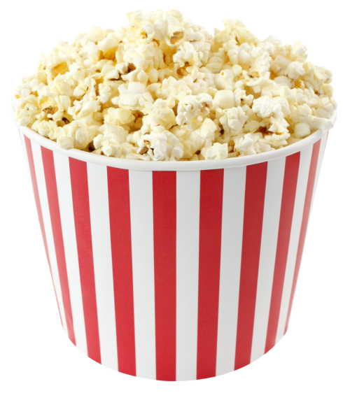 Onbeperkt popcorn uitdelen