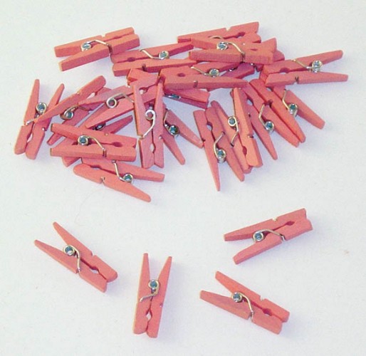 Knijpers roze 24 stuks