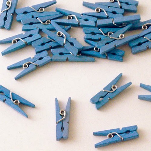 Knijpers blauw 24 stuks