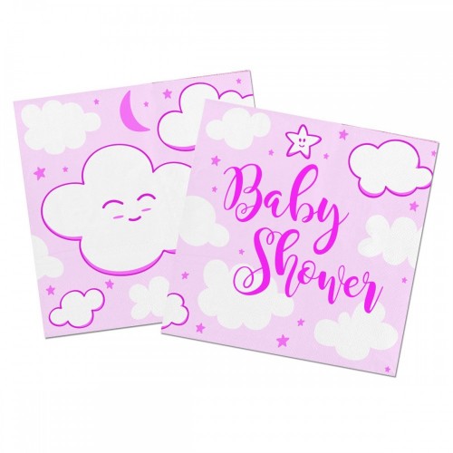 Servetten babyshower meisje 20 stuks