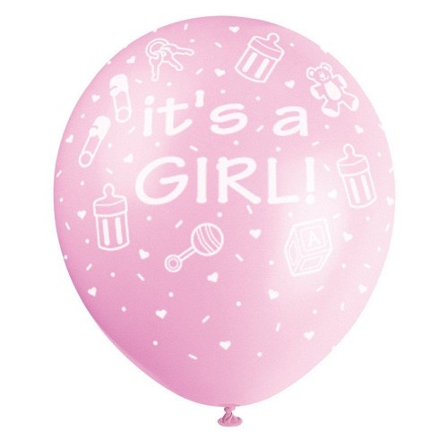 Ballonnen It ‘s a girl! 6 stuks