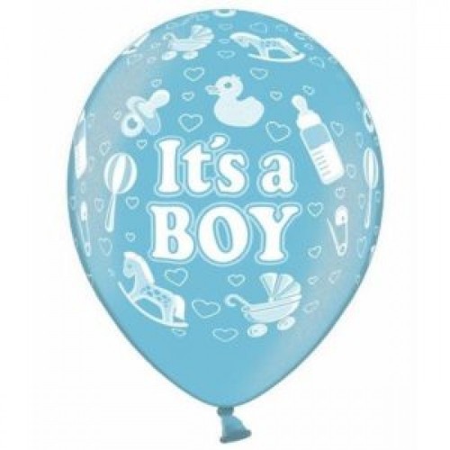 Ballonnen It ‘s a Boy 6 stuks