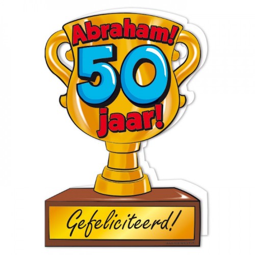 Trofee wenskaart Abraham