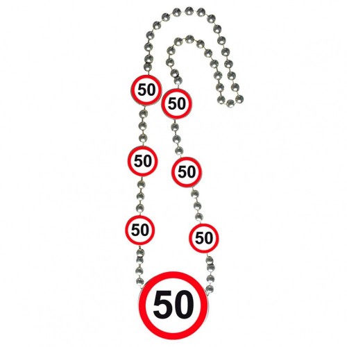 Ketting verkeersbord 50