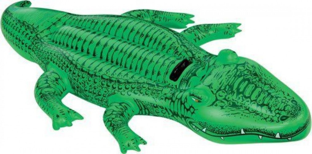 Opblaasbare krokodil