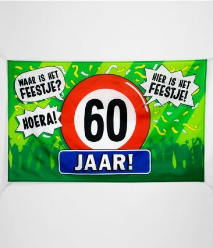 Gevelvlag XXL 60 Jaar 90 x 150 cm