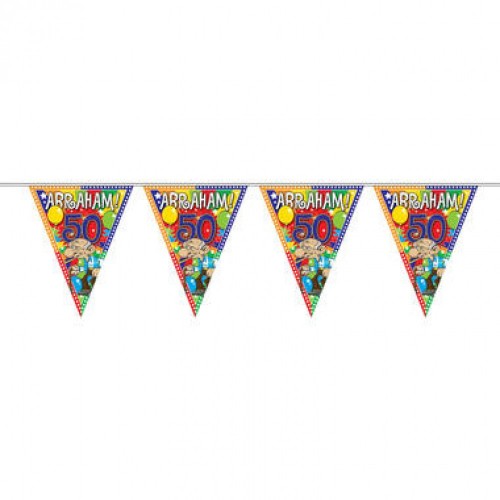 50 Jaar Abraham Knalfeest Vlaggenlijn 10 mtr
