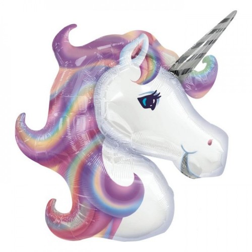 Folieballon Unicorn Satin Pearl 81 cm