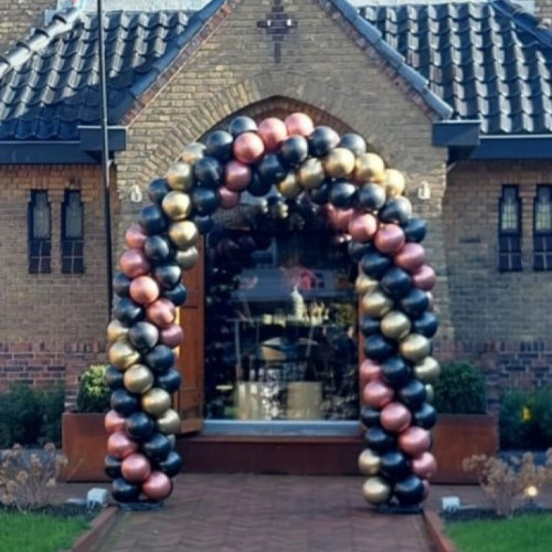 Ballonnenboog chroomkleuren